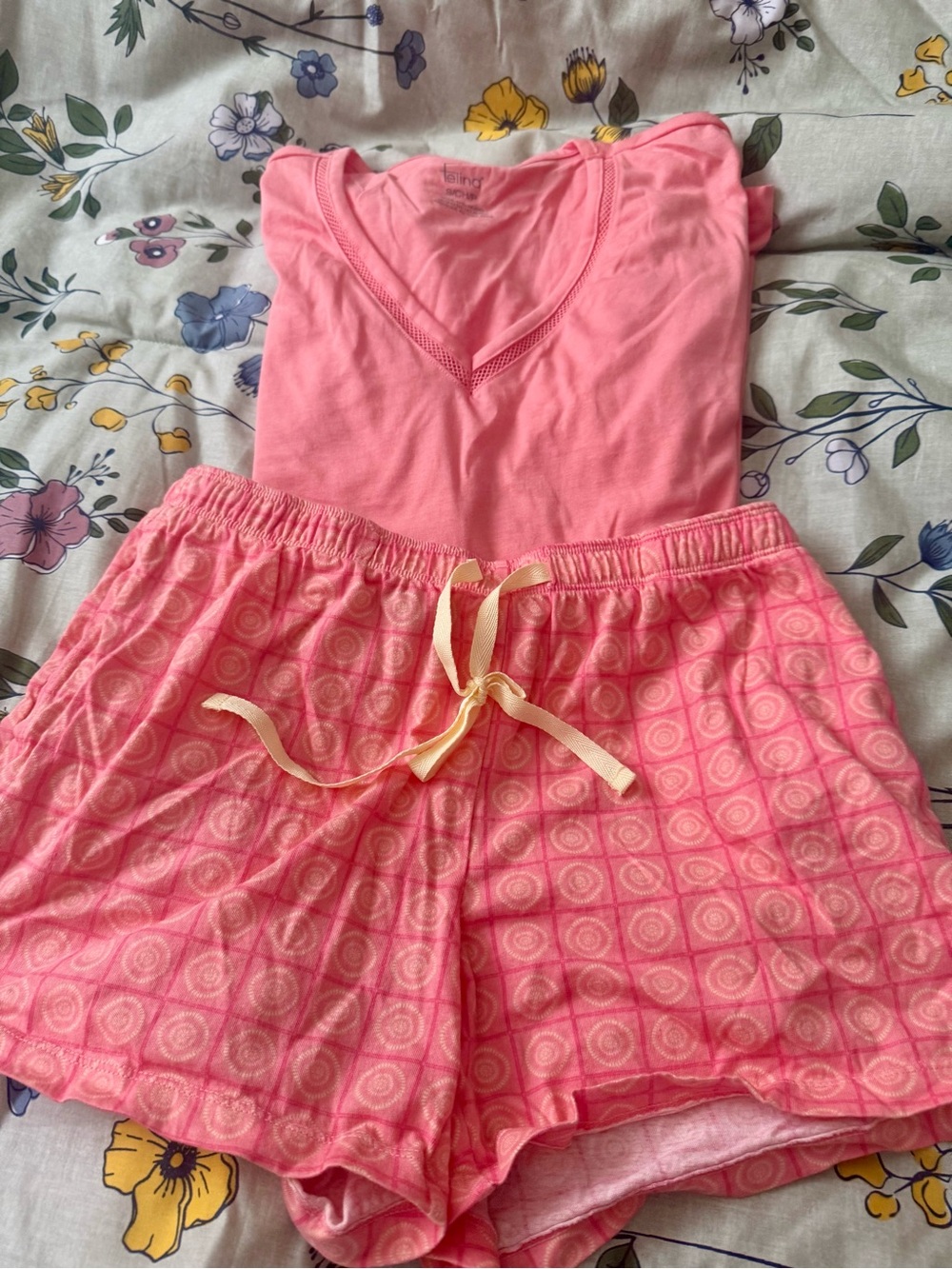 Felina Pink Two-Piece Sleepwear Set